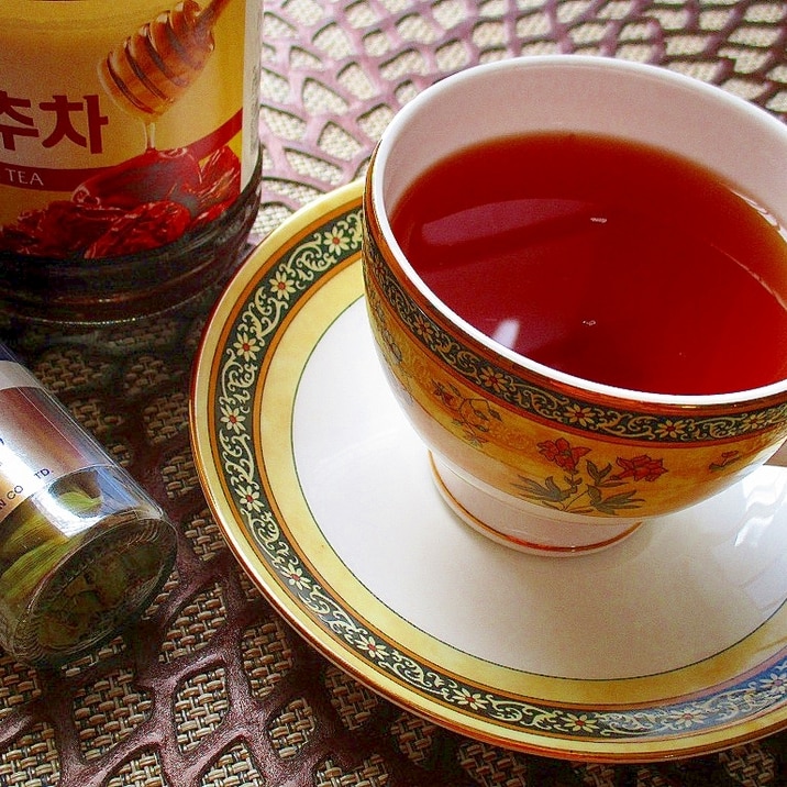 スパイスで爽やかさぷらす!カルダモン蜂蜜なつめ茶♪
